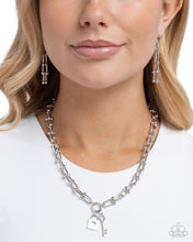 Load image into Gallery viewer, Pep LOCK - Silver Paparazzi Accessories