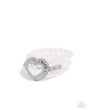 Load image into Gallery viewer, Lifelong Love Letter - White Paparazzi Accessories