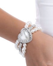 Load image into Gallery viewer, Lifelong Love Letter - White Paparazzi Accessories