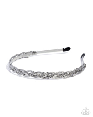 Braided Boarding School - Silver Paparazzi Accessories