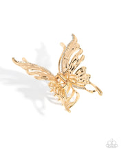 Load image into Gallery viewer, Flutter Following - Gold Paparazzi Accessories