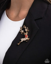 Load image into Gallery viewer, Reindeer Games - Gold Paparazzi Accessories