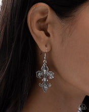 Load image into Gallery viewer, Fancy Fleur-De-Lis - Silver Paparazzi Accessories