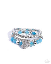 Load image into Gallery viewer, Heartfelt Heiress - Blue Paparazzi Accessories