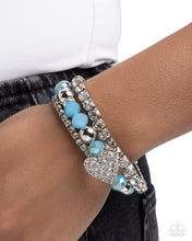 Load image into Gallery viewer, Heartfelt Heiress - Blue Paparazzi Accessories