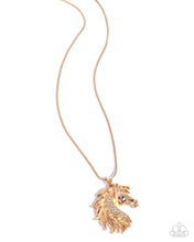 Load image into Gallery viewer, Stallion Swing - Gold Paparazzi Accessories