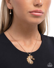 Load image into Gallery viewer, Stallion Swing - Gold Paparazzi Accessories