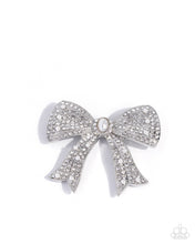 Load image into Gallery viewer, Bow Bravado - White Paparazzi Accessories