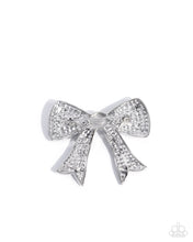 Load image into Gallery viewer, Bow Bravado - White Paparazzi Accessories