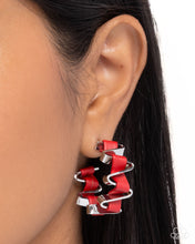 Load image into Gallery viewer, Captivating Corkscrew - Red Paparazzi Accessories