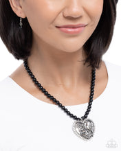 Load image into Gallery viewer, Heartfelt Hummingbird - Black Paparazzi Accessories