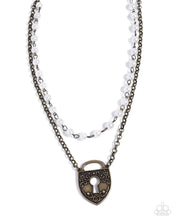 Load image into Gallery viewer, Leisurely Locked - Brass Paparazzi Accessories