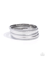 Load image into Gallery viewer, Grungy Glitter - Silver Paparazzi Accessories