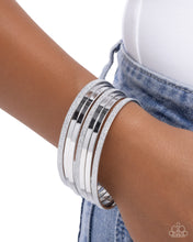Load image into Gallery viewer, Grungy Glitter - Silver Paparazzi Accessories