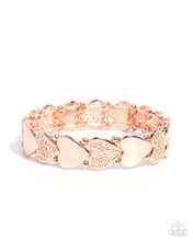 Load image into Gallery viewer, Handcrafted Heartthrob - Rose Gold Paparazzi Accessories