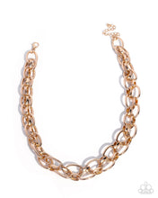 Load image into Gallery viewer, Kept in Confidence - Gold Paparazzi Accessories