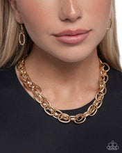Load image into Gallery viewer, Kept in Confidence - Gold Paparazzi Accessories