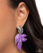 Load image into Gallery viewer, Leafy Lineup - Purple Paparazzi Accessories