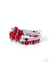 Load image into Gallery viewer, Funky Fusion - Red Paparazzi Accessories