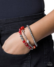 Load image into Gallery viewer, Funky Fusion - Red Paparazzi Accessories