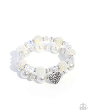 Load image into Gallery viewer, Heart Hustle - White Paparazzi Accessories