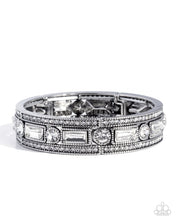Load image into Gallery viewer, Twinkling Tiers - White Paparazzi Accessories
