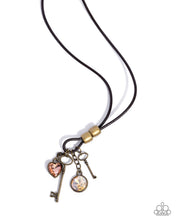 Load image into Gallery viewer, Elegance Unlocked - Brass Paparazzi Accessories