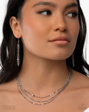 Load image into Gallery viewer, Layered Legend - Silver Paparazzi Accessories