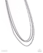 Load image into Gallery viewer, Layered Legend - Silver Paparazzi Accessories