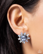 Load image into Gallery viewer, Flirty Feature - Blue Paparazzi Accessories
