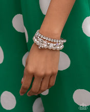 Load image into Gallery viewer, Keep Getting Butterflies - White Paparazzi Accessories