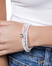 Load image into Gallery viewer, Flirtatious Facets - White Paparazzi Accessories