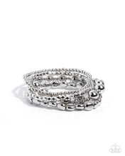 Load image into Gallery viewer, Edgy Element - Silver Paparazzi Accessories
