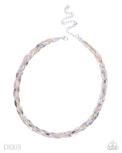 Load image into Gallery viewer, Braided Boundary - Silver Paparazzi Accessories