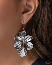 Load image into Gallery viewer, Petaled Phrase - Silver Paparazzi Accessories