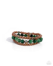 Load image into Gallery viewer, Southwestern Stack - Green Paparazzi Accessories