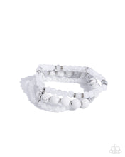 Load image into Gallery viewer, Southwestern Stack - White Paparazzi Accessories