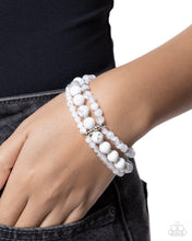 Load image into Gallery viewer, Southwestern Stack - White Paparazzi Accessories