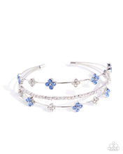 Load image into Gallery viewer, Layered Blooms - Blue Paparazzi Accessories