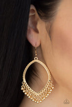Load image into Gallery viewer, Heirloom Harmony Gold Earrings Paparazzi Accessories