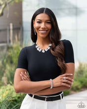 Load image into Gallery viewer, Fairytale Frost White Iridescent Rhinestone Necklace Vivacious Bombshell Bling, LLC, Jenny Davison