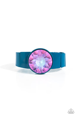 Exaggerated Ego Blue Stretchy Bracelet Paparazzi Accessories