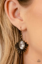 Load image into Gallery viewer, Miss You-niverse Brass Rhinestone Necklace Paparazzi Accessories