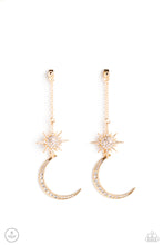 Load image into Gallery viewer, Stellar Showstopper Gold Post Earring Paparazzi Accessories