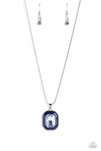Load image into Gallery viewer, Energetic Energy Blue Rhinestone Necklace Paparazzi Accessories