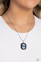 Load image into Gallery viewer, Energetic Energy Blue Rhinestone Necklace Paparazzi Accessories