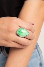 Load image into Gallery viewer, Never Say TIE DYE Green Ring Paparazzi Accessories