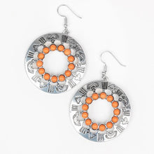 Load image into Gallery viewer, Organically Omega Orange Earring Paparazzi Accessories