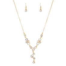 Load image into Gallery viewer, Five Star Starlet Gold Necklace Paparazzi Accessories