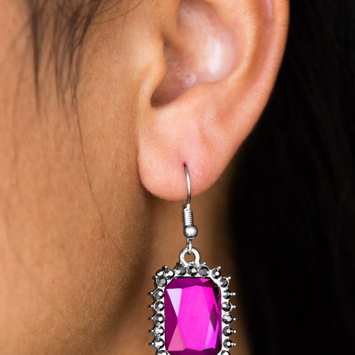 Downtown Dapper Pink Earring Paparazzi Accessories